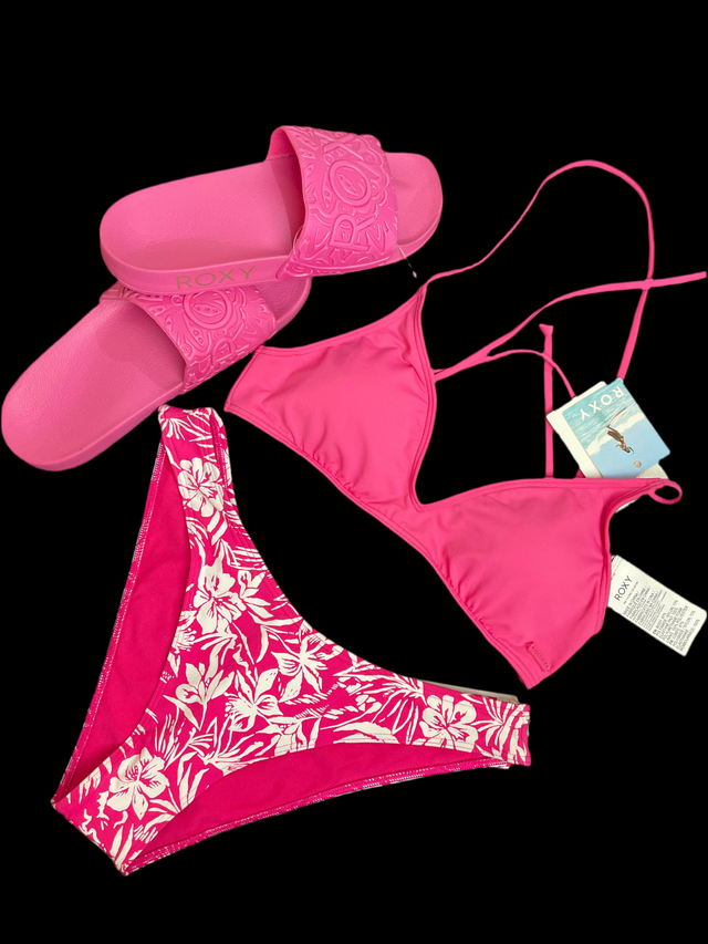Pack Bikini más Sandalias Todo original Roxy