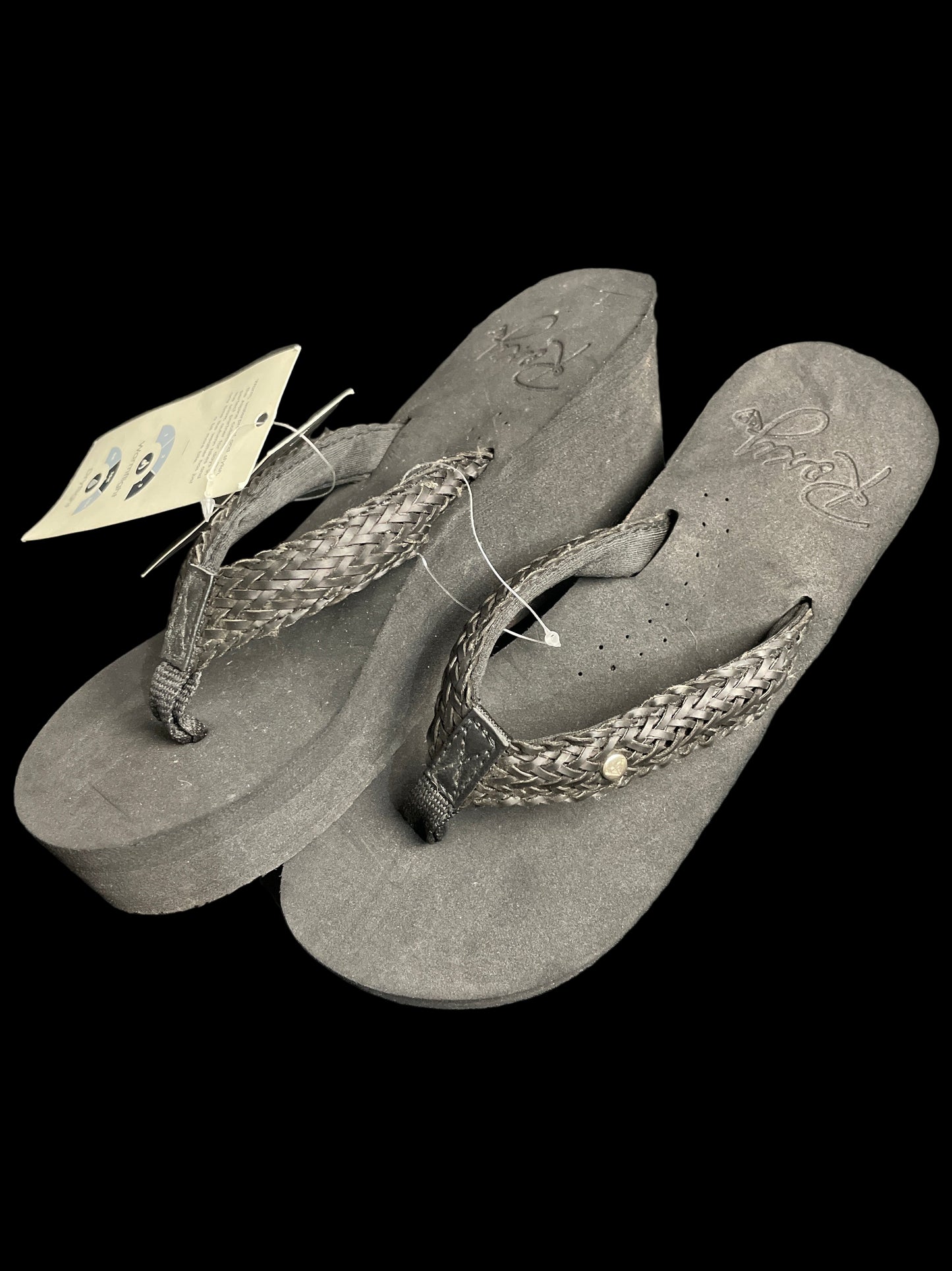Sandalias Roxy Original – Negras de Tacón (Talla 35)