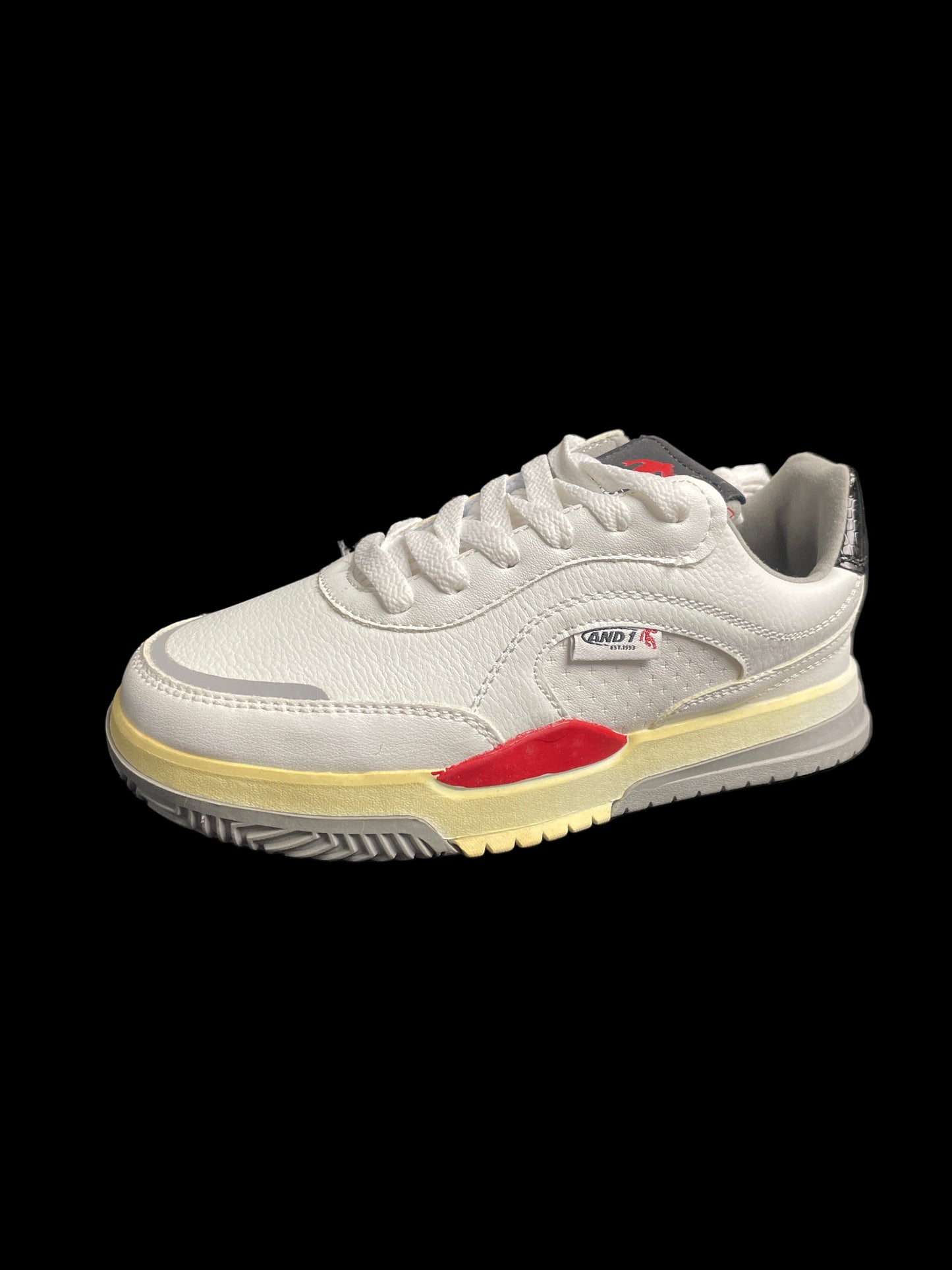 And1 White-Red and Grey Details
