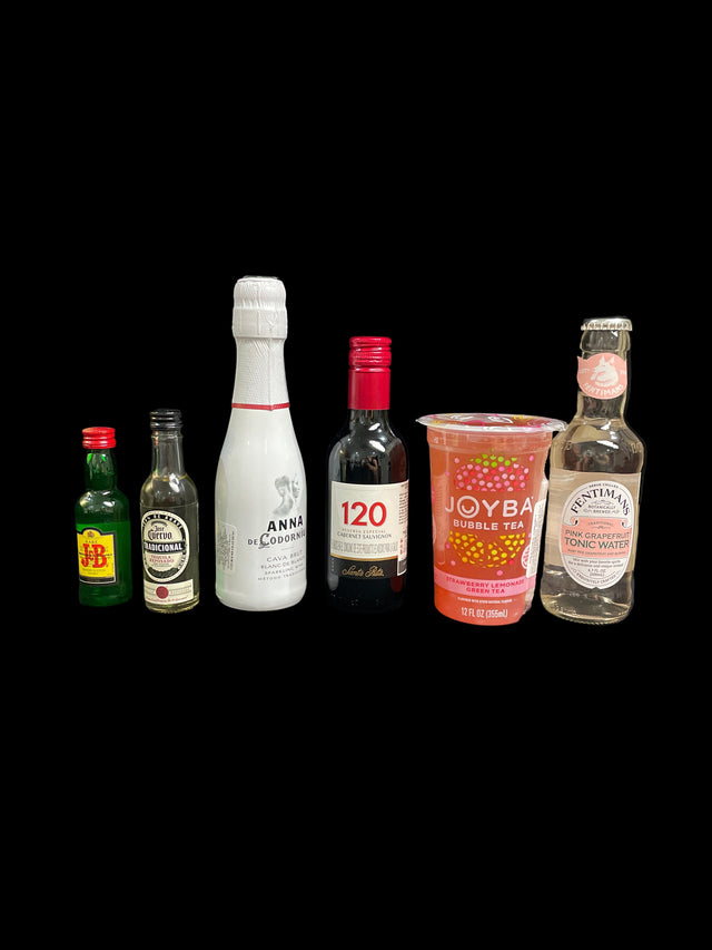 Bebidas a escoger con licor o sin licor para cajas de regalo