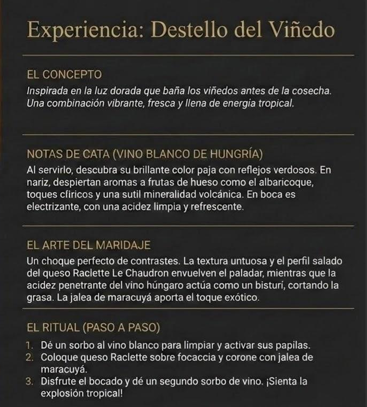 Destello del Viñedo 🥖🎀