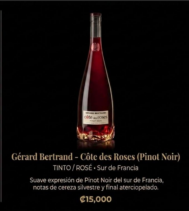 Gérard Bertrand Côte des Roses (Pinot Noir) - Tinto/Rosé 🍷🎩
