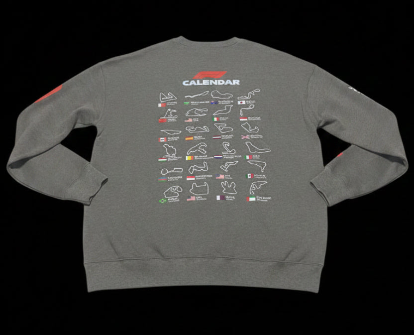 Formula 1 Grand Prix Edition Sweater Grey Graphic Designs