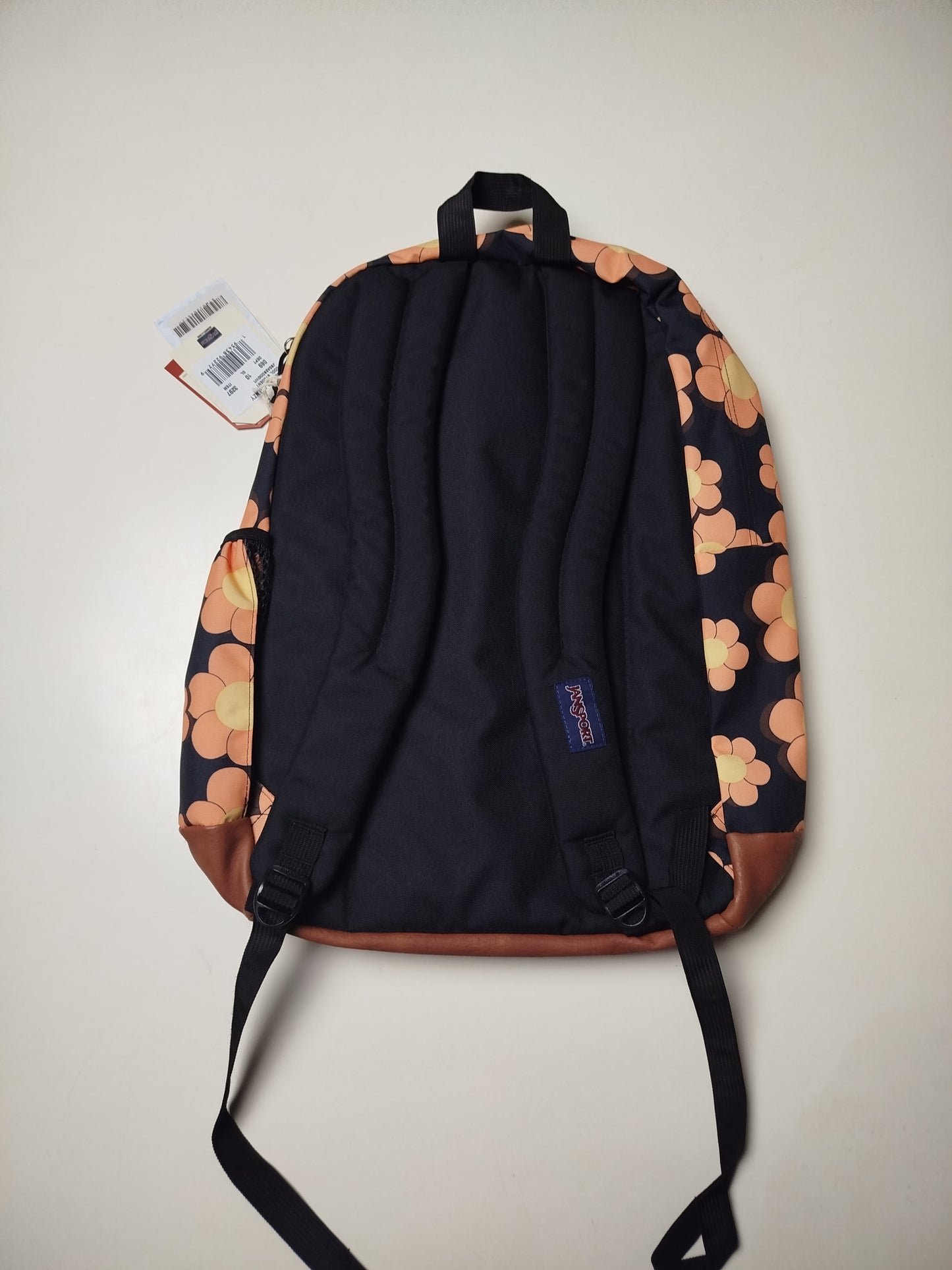 Maletín Jansport XXL Floreado Naranja – Espacio, Organización y Estilo Femenino 🌸