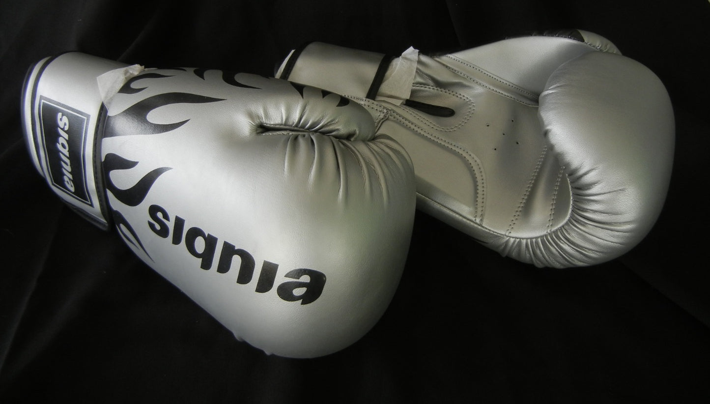 Guantes Boxeo Gris Siqnia