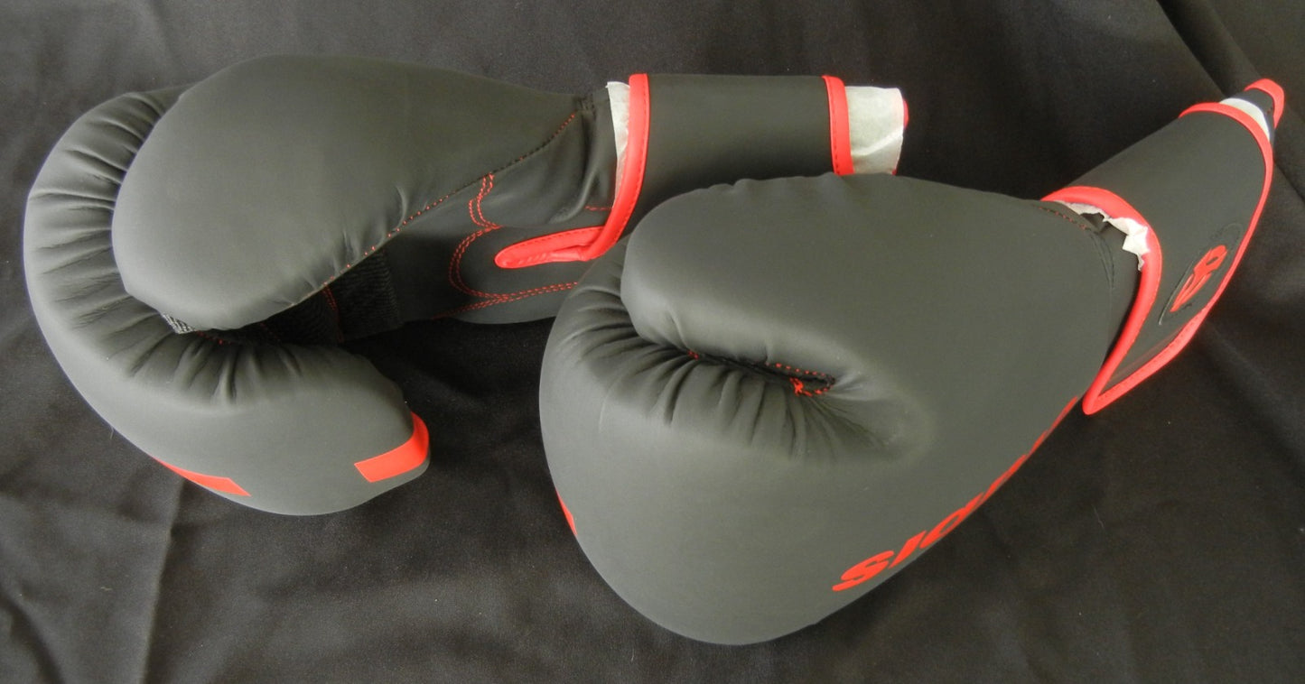 Guantes de Boxeo Cuero Gris Siqnia