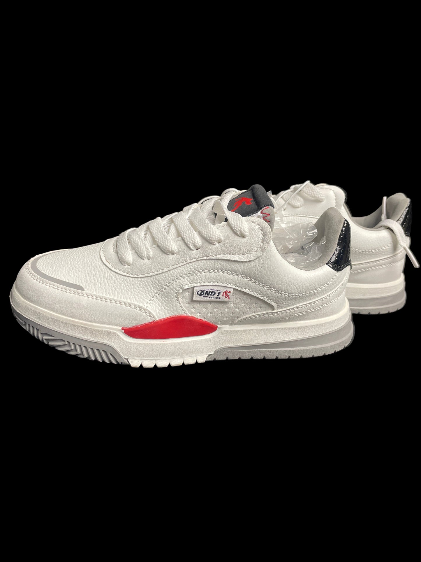 And1 White-Red and Gray Details