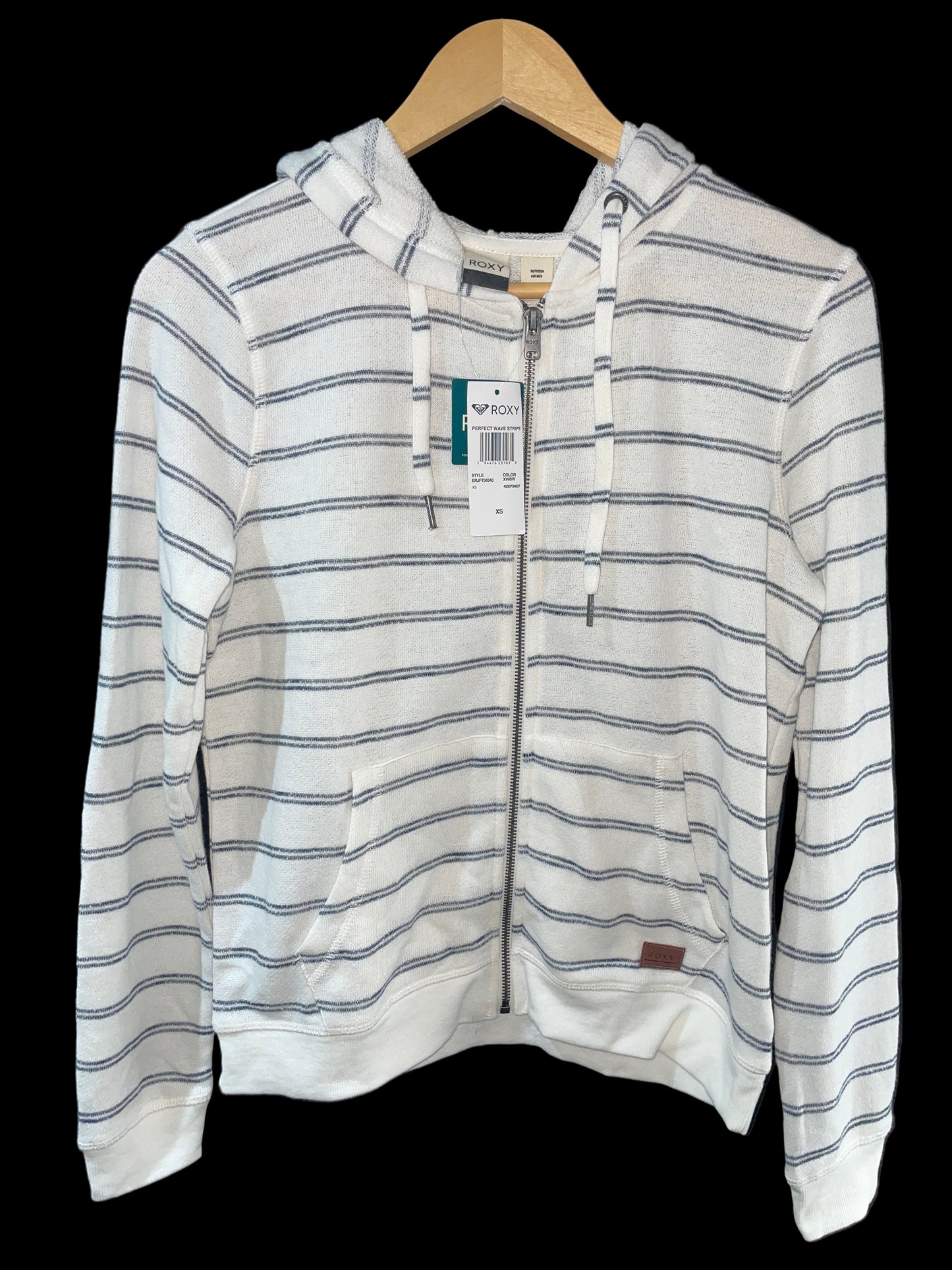 Abrigo Roxy Original – Rayas Azules con Blanco