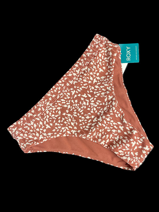 Calzón de Bikini Roxy Original – Café con Manchitas Beige (Talle Alto, Talla S)