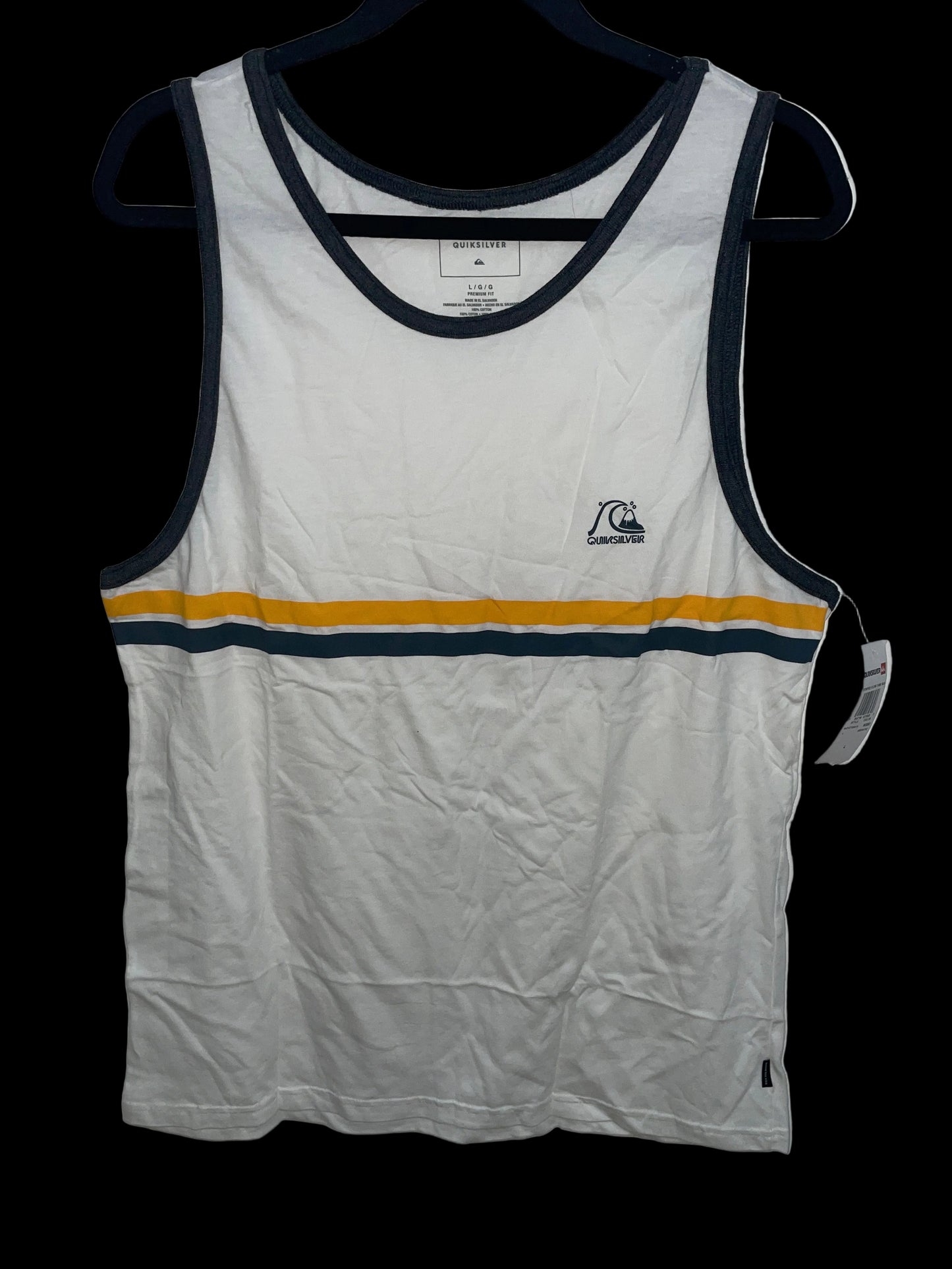 Quicksilver Sleeveless Line Design Yellow-black