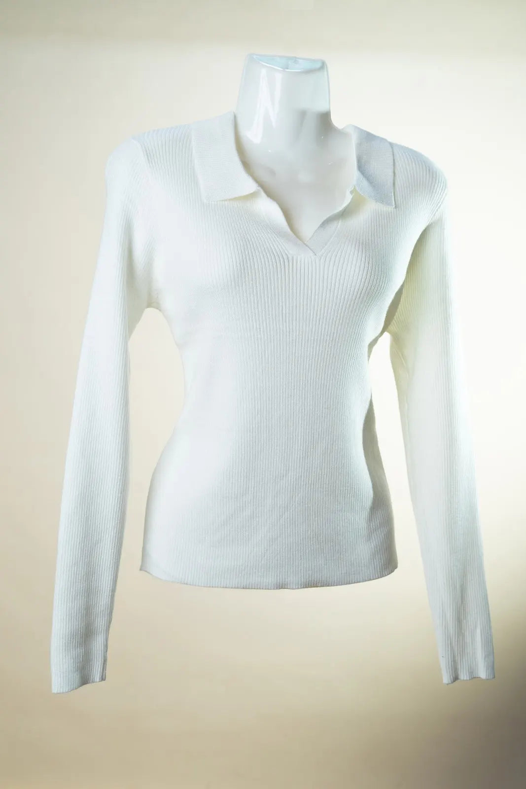 Morelli White v-neck Cardigan Sweater
