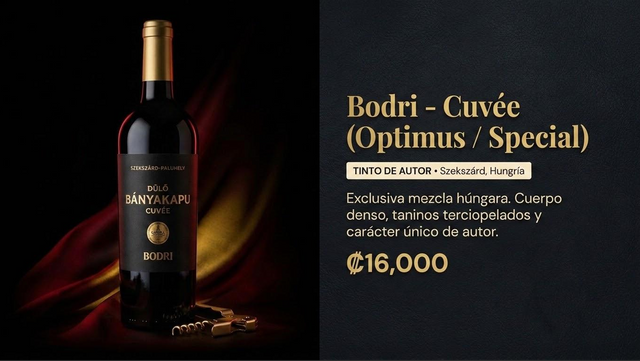Bodri Cuvée (Optimus/Special) - Tinto de autor 🍷🎩