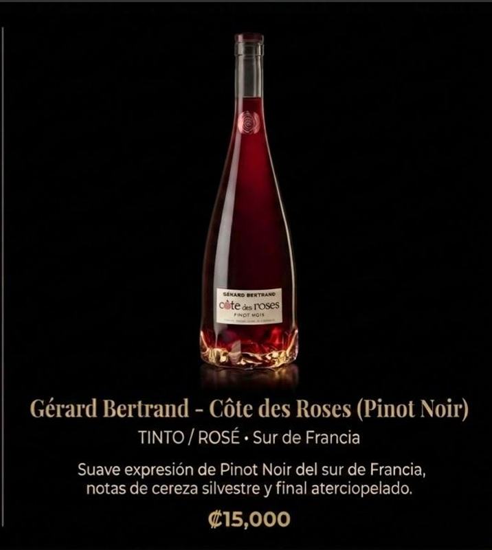 Gérard Bertrand Côte des Roses (Pinot Noir) - Tinto/Rosé 🍷🎩