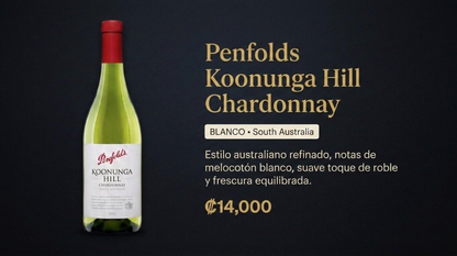 Penfolds Koonunga Hill Chardonnay - Blanco 🍷🎩