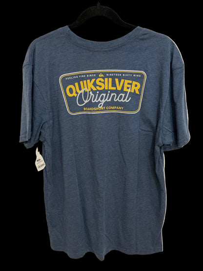 Quicksilver Original Blue With Logo Front-Back