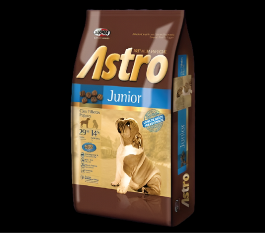 Alimento Astro Junior saco de 15 kilos