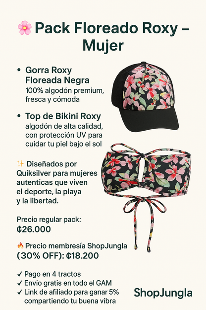 Pack Floreado Roxy Original