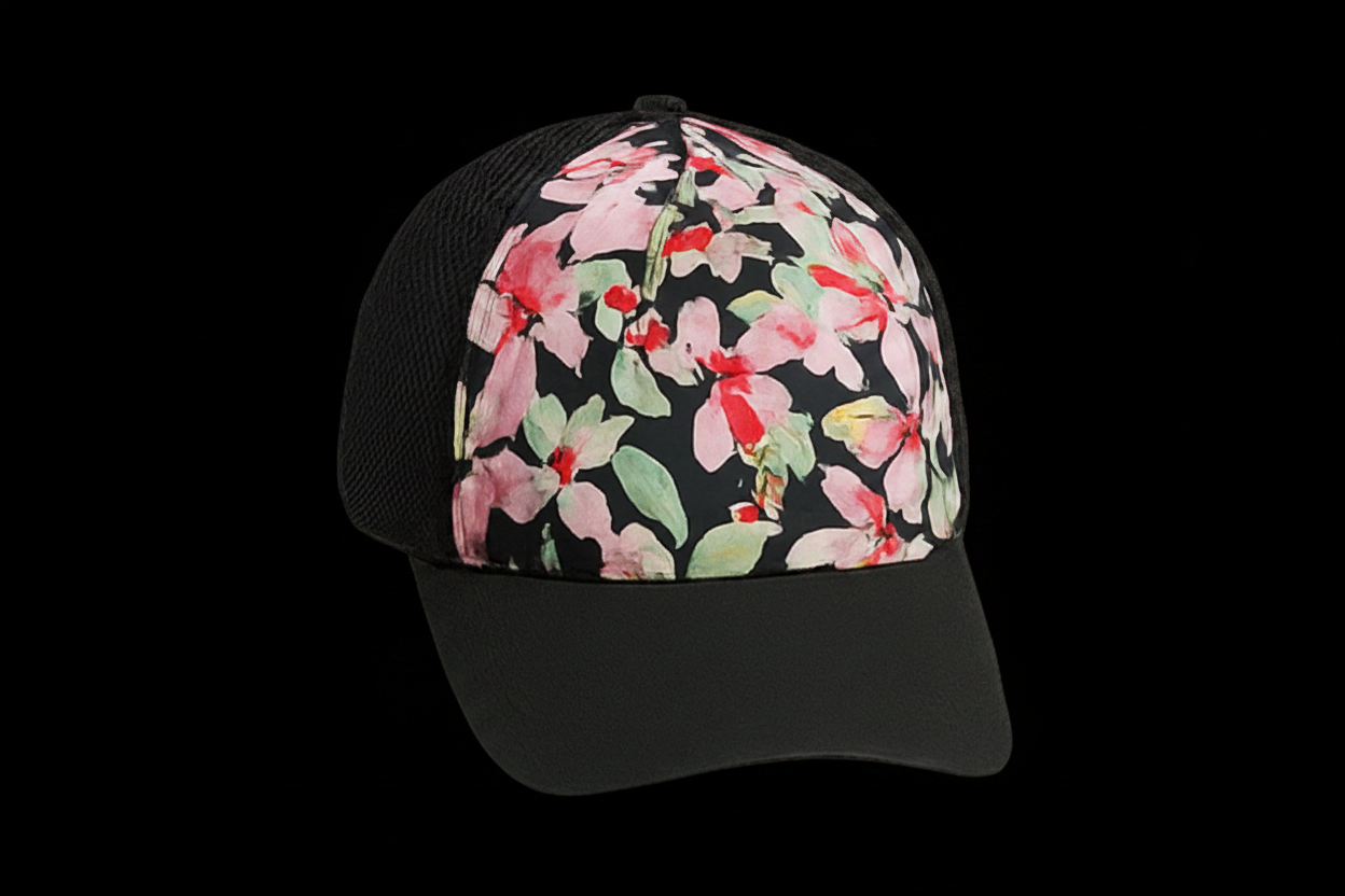 Roxy Gorra Mujer Floreada Negra