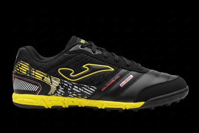 Joma Soccer 5 Black and Yellow Square Designs