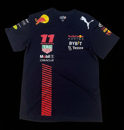 Sergio Perez Formula 1 Black T-shirt – Mobil 1 Castore