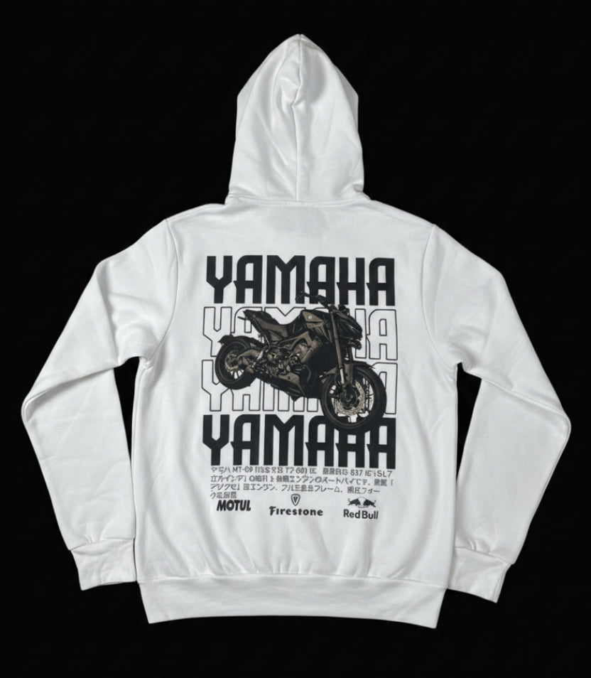 Yamaha Unique Style Motorcycle Sweater White