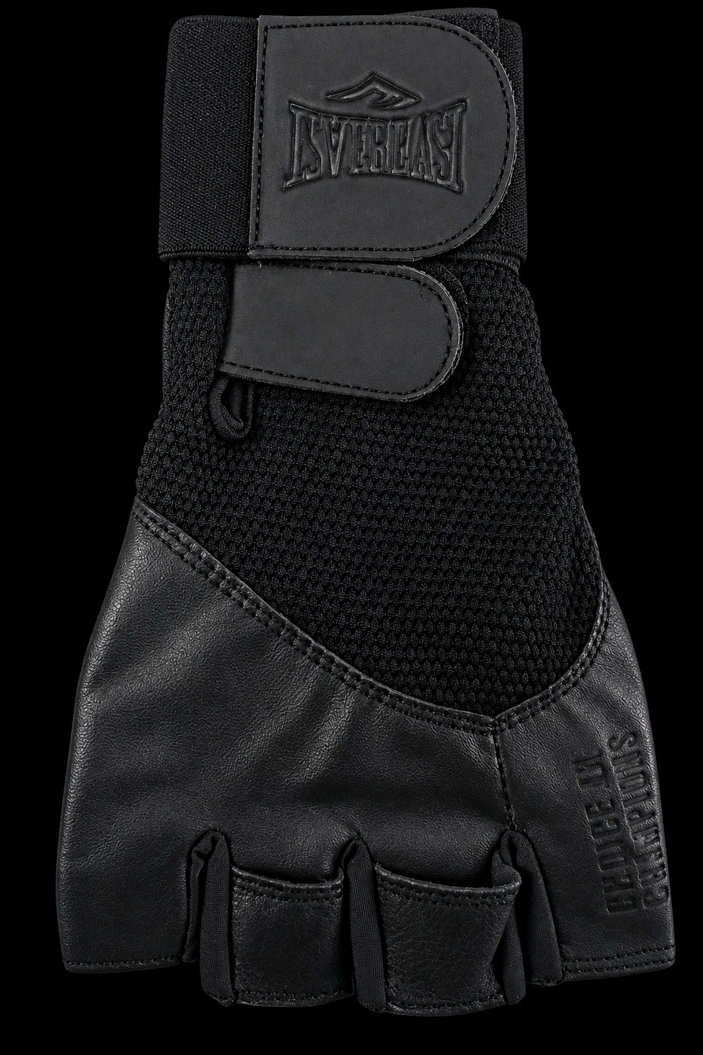 Guantes para el gimnasio con muñequera color Negro Everlast 2.0