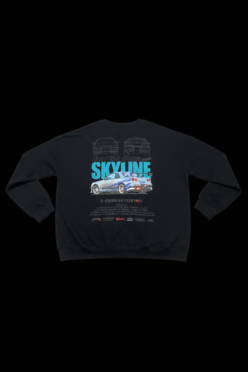 Nissan Skyline Edition Black Sweater