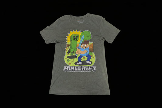 Minecraft Black T-shirt With Design Boys