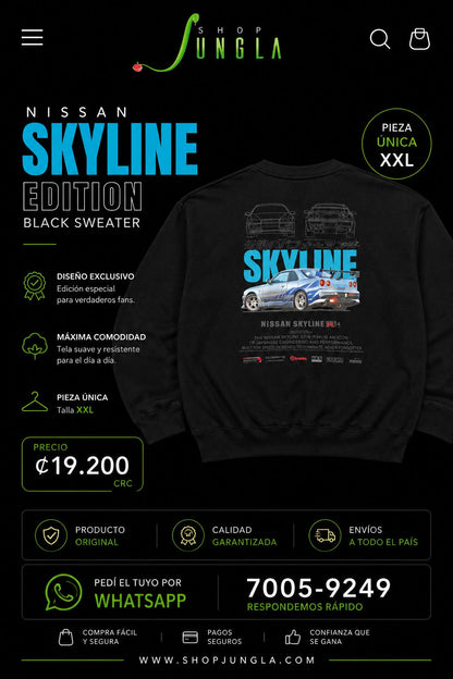 Nissan Skyline Edition Black Sweater