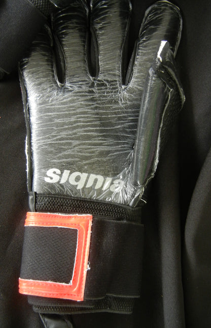 Guantes de Portero para Hombre Profesional  Negros con Rojo